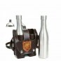 Hip Flasks Stainless Steel Water Bottles Hydro With Belt Case Men Fun Gift Set