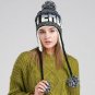 Beanies Women Winter Hat With Ears Flap Warm Girls Ski Knit Cap Pom Pom Ladies