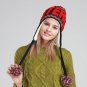 Beanies Women Winter Hat With Ears Flap Warm Girls Ski Knit Cap Pom Pom Ladies
