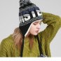 Beanies Women Winter Hat With Ears Flap Warm Girls Ski Knit Cap Pom Pom Ladies