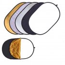 Photography Reflectors Portable Foldable 90x120Cm 5 in 1 Studio Photo Light Disc