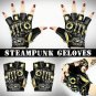 Half Finger Leather Gloves Women Steampunk Theater Cosplay Vintage Gothic Punk