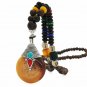 Handmade Nepal Women Necklace Buddhist Mala Wood Beads Pendant Jewelry Men