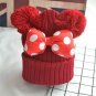 Baby Warm Hat Pom Pom Girls Winter Beanie Knitted Cap Cartoon Mickey Knit Fur