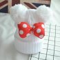 Baby Warm Hat Pom Pom Girls Winter Beanie Knitted Cap Cartoon Mickey Knit Fur