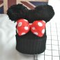 Baby Warm Hat Pom Pom Girls Winter Beanie Knitted Cap Cartoon Mickey Knit Fur