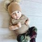 Baby Warm Hat Pom Pom Girls Winter Beanie Knitted Cap Cartoon Mickey Knit Fur