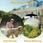 Car Pet Wash Sprayer Garden Hose Nozzle Foam Water Plants Watering 8 Mode Tool