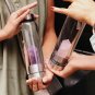 Water Bottle Natural Crystal Quartz Stone Wand Energy Chakra Cup Portable Travel