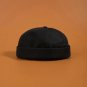 Men Baseball Cap Brimless Hemp Leaf Rolled Cuff Bucket Skullcap Sailor Hat Bob