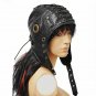 Women Mask Hat Steampunk Cap Vintage Leather Goggles Carnival Theater Costume