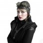 Women Mask Hat Steampunk Cap Vintage Leather Goggles Carnival Theater Costume