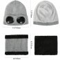 Women Winter Hat With Glasses Warm Beanies Skull Ski Knitted Girls Cap Pilot