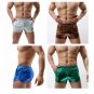 Men Panties Male Underwear Shorts Briefs Boxers Shinny Clothing Leather