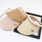 Women Sun Hats Straw Visor Caps Parent-Child Summer Shade Empty Top Hat Beach