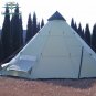Large Camping Tent 10 Persons Waterproof Indian Single Layer Canopy Outdoor Room