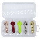 Fishing Lure Spoon Bait Tackle Spinner Bass Predatory Artificial Fish 5pcs/lot