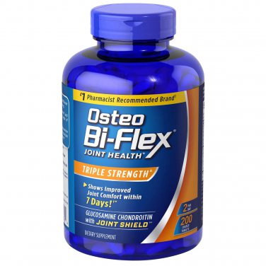Osteo Bi-Flex Joint Health Triple Strength, 200 Tablets - Glucosamine & Chondroitin, MSM + Vitamin C