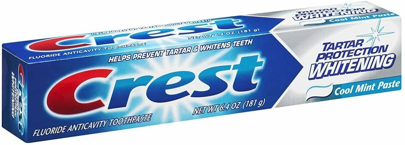 Crest Cool Mint Tarter Protection Whitening Toothpaste, 6.4 oz (181 g)