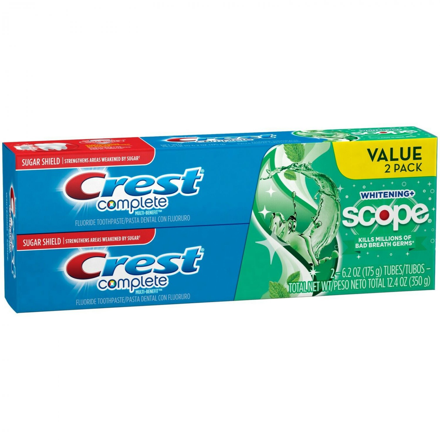 Crest Complete Multi-Benefit Whitening + Scope Minty Fresh Flavor Toothpaste 2 7 Oz Pack Of 3 - View #3
