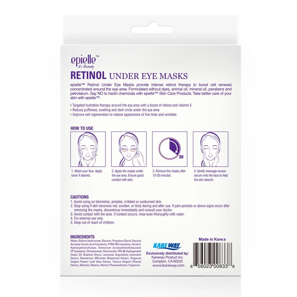 epielle Kbeauty Retinol Under Eye Mask, 2 Treatments