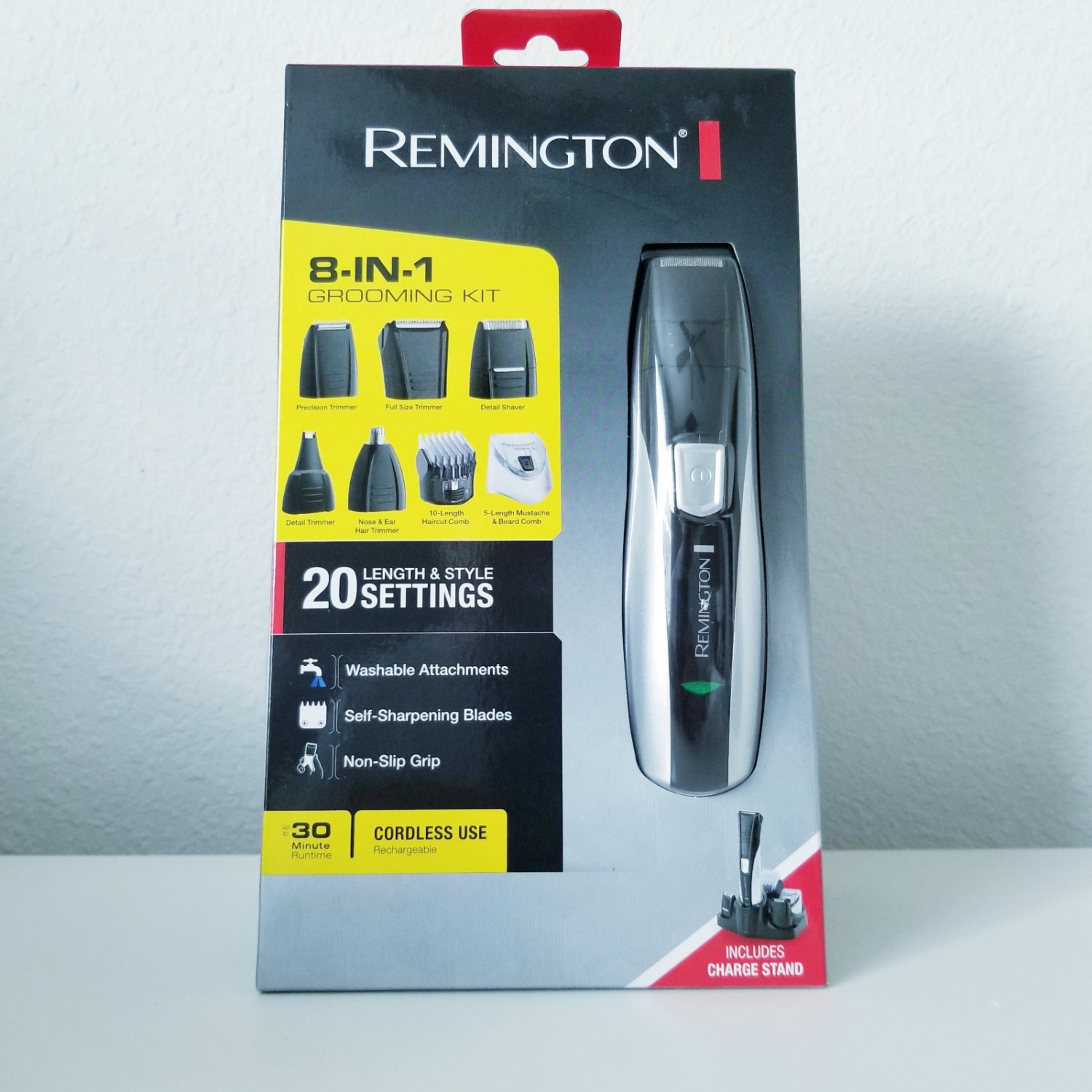 Remington 8in1 Grooming Kit PG350, Full Detail Beard & Goatee Trimmer Set