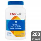 CVS Health Vitamin C 1000 mg Immune Health Dietary Supplement, 200 caplets
