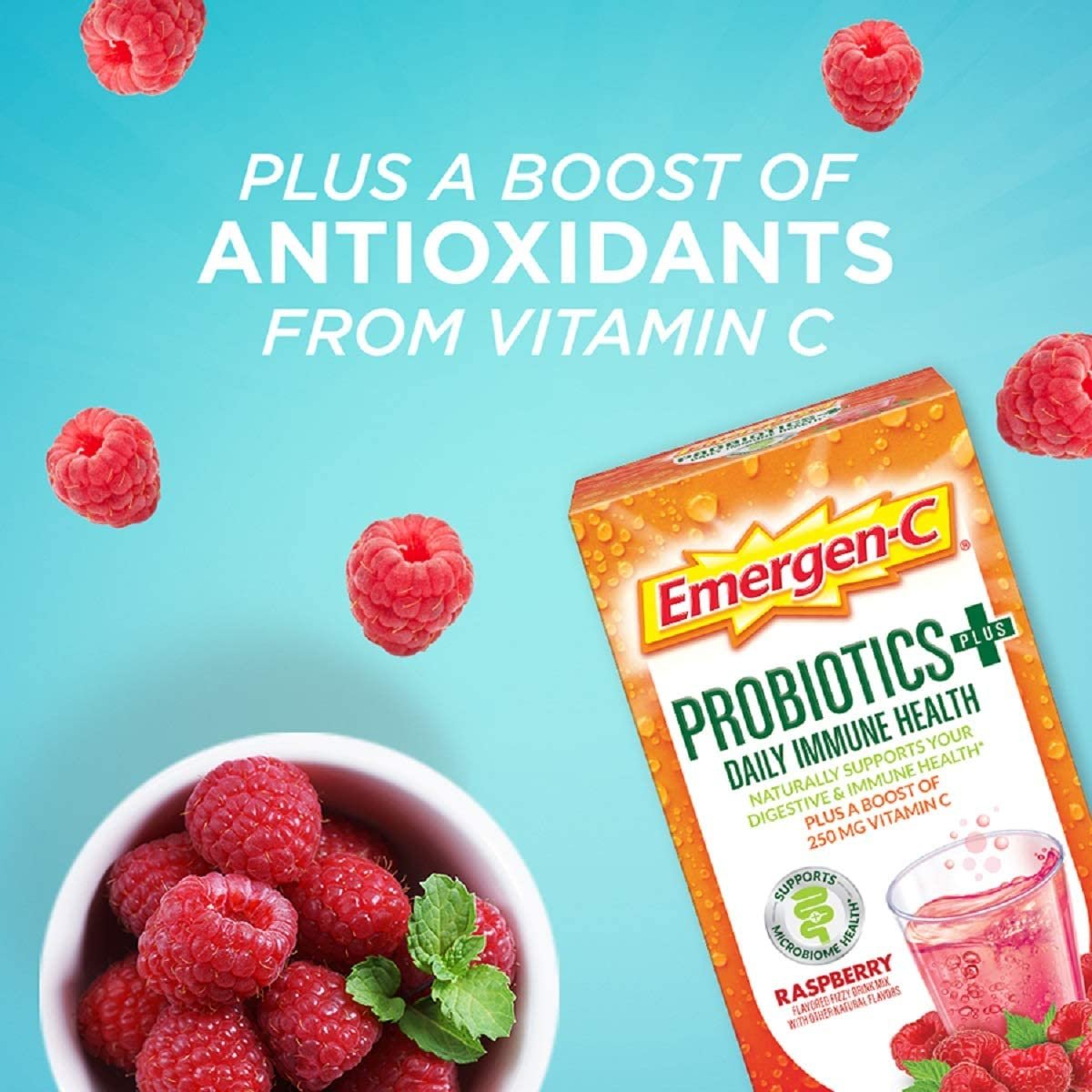 EmergenC Probiotics Plus Daily Immune Health Drink Mix 250mg Vitamin C