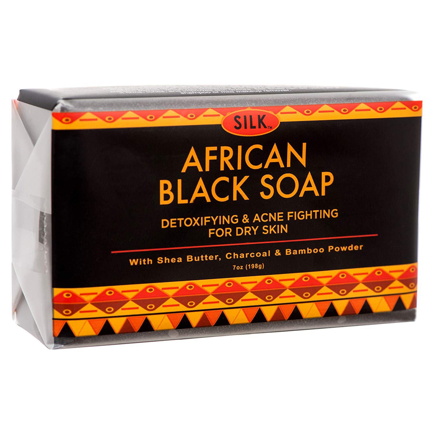 Silk African Black Soap 7 oz (198 g) Detoxifying and Acne Fighting