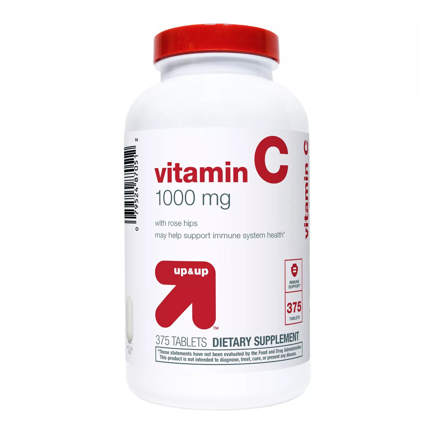 Up&Up Vitamin C 1000mg with Rose Hips Tablets 375 ct