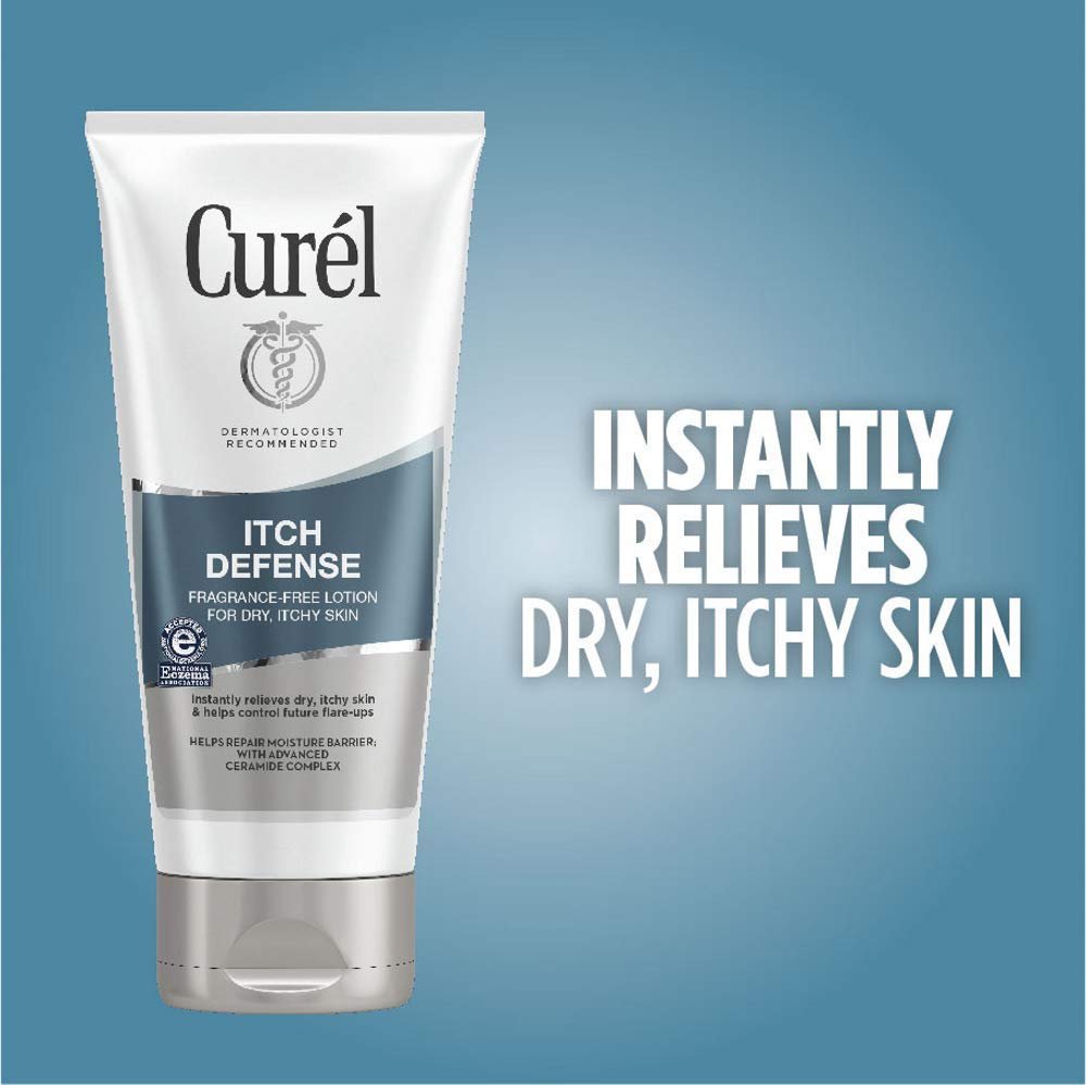Curel Itch Defense FragranceFree Lotion for Dry, Itchy Skin 6 fl oz