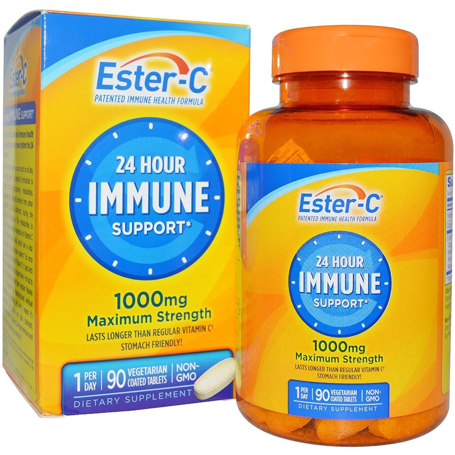 Ester C 24 Hr Vitamin C 1000 Mg Immune Support Supplement Tablets 90 Ct 