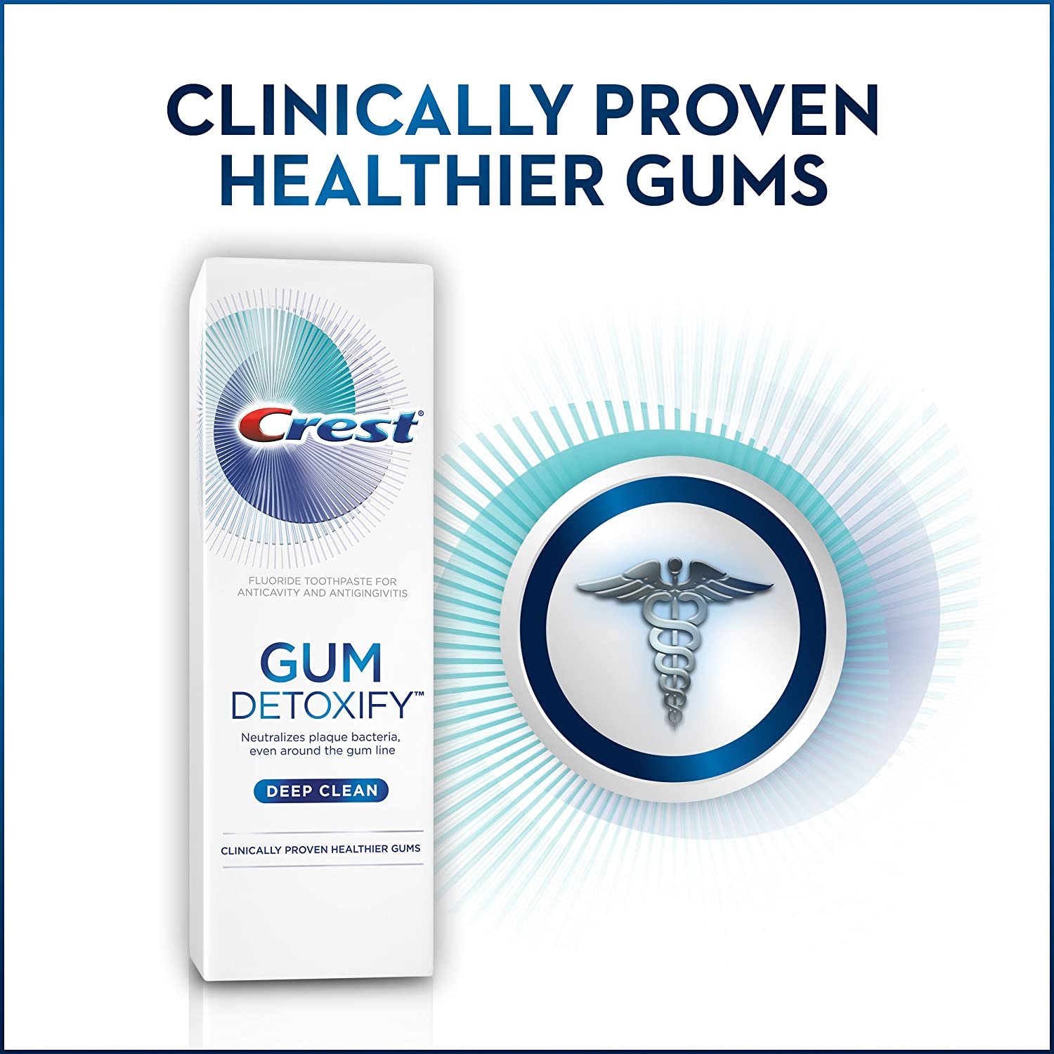 Crest ProHealth Gum Detoxify Deep Clean Toothpaste 4.1 oz (116 g), exp 03/2025