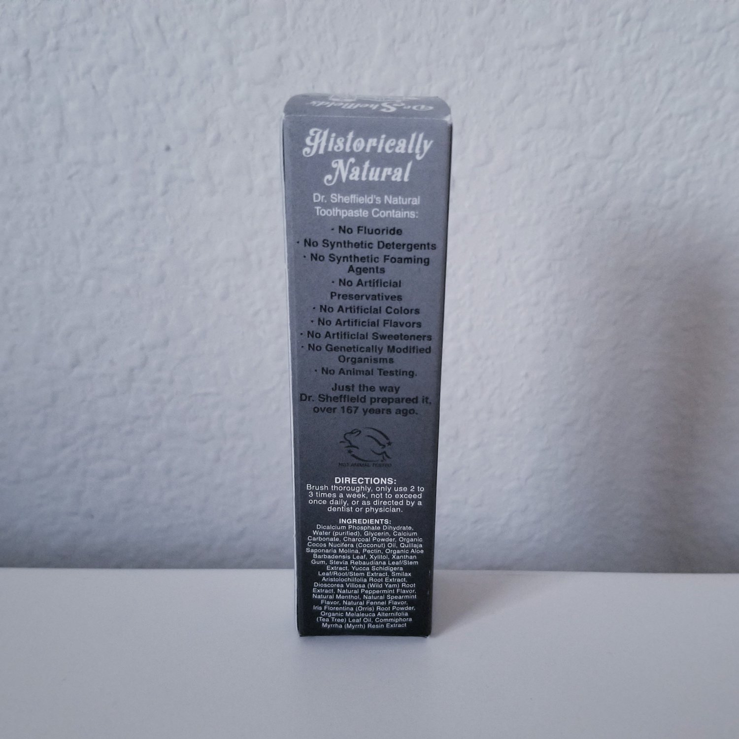 Dr. Sheffield's Activated Charcoal Toothpaste 0.85 oz Certified Natural