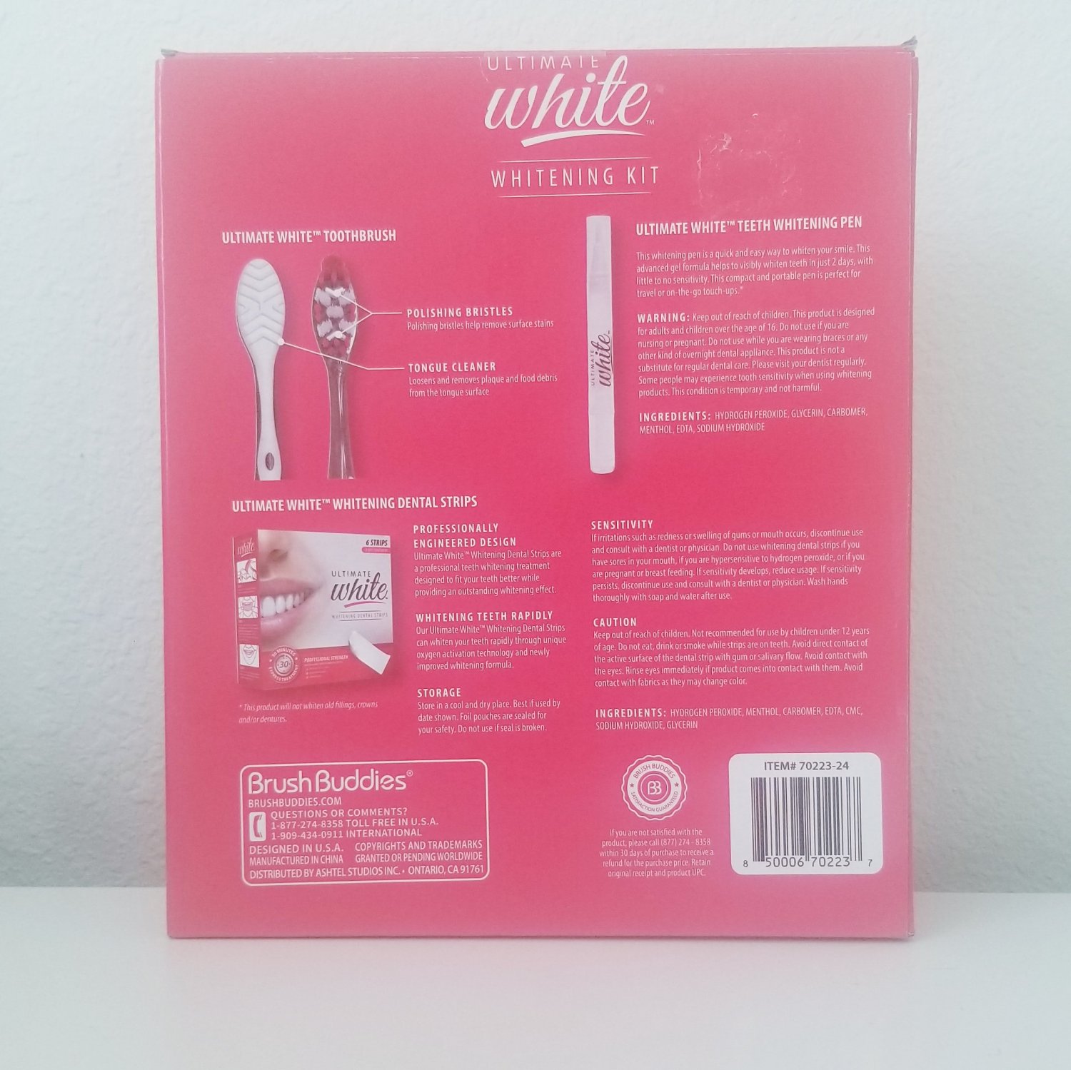 Ultimate White 9Piece Whitening Kit Gift Set