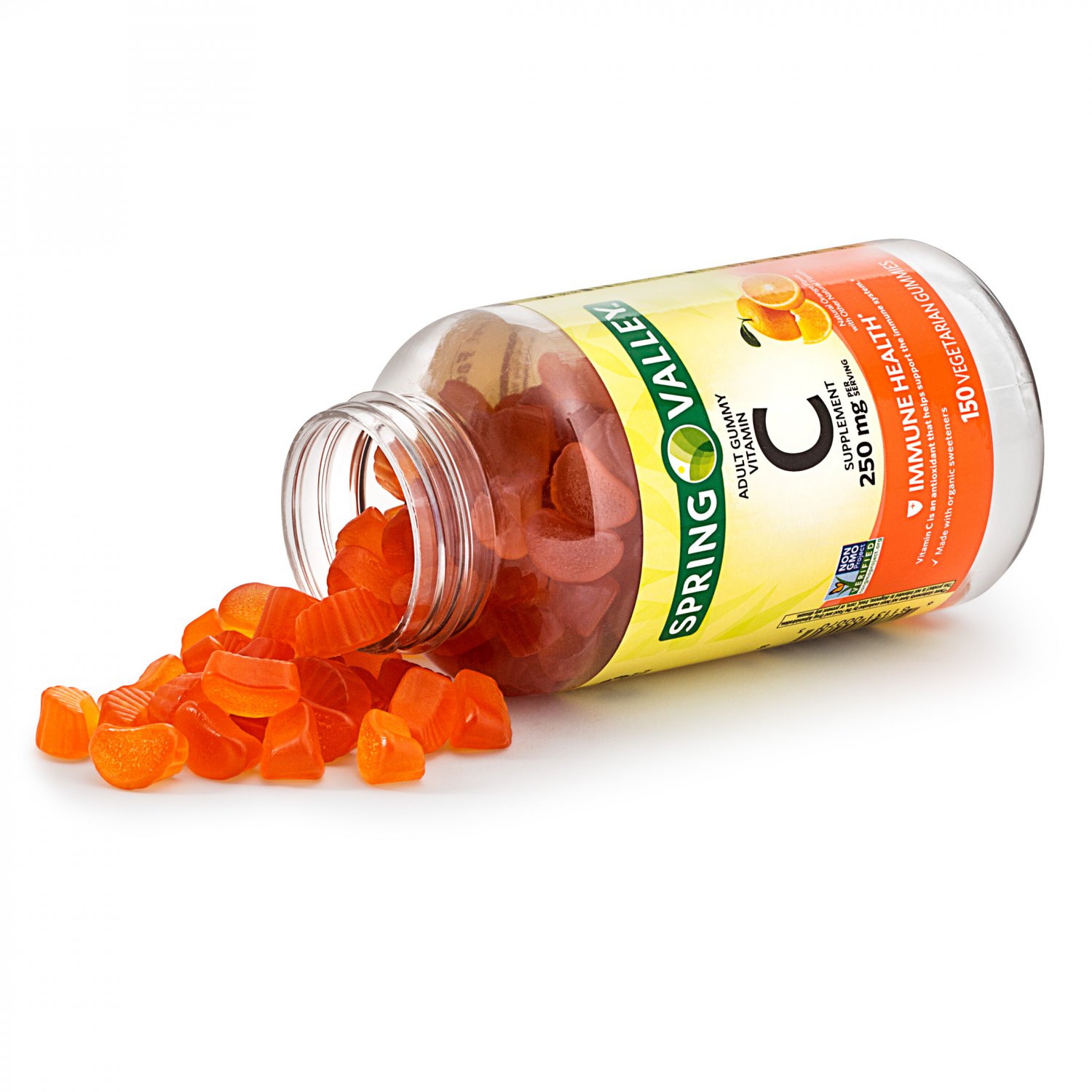 Spring Valley Adult Gummy Vitamin C Supplement Orange, 150 ct
