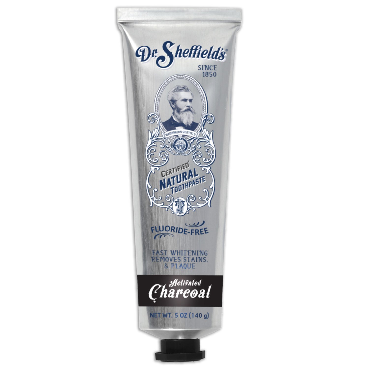 Dr. Sheffield's Activated Charcoal Toothpaste 5 oz Certified Natural