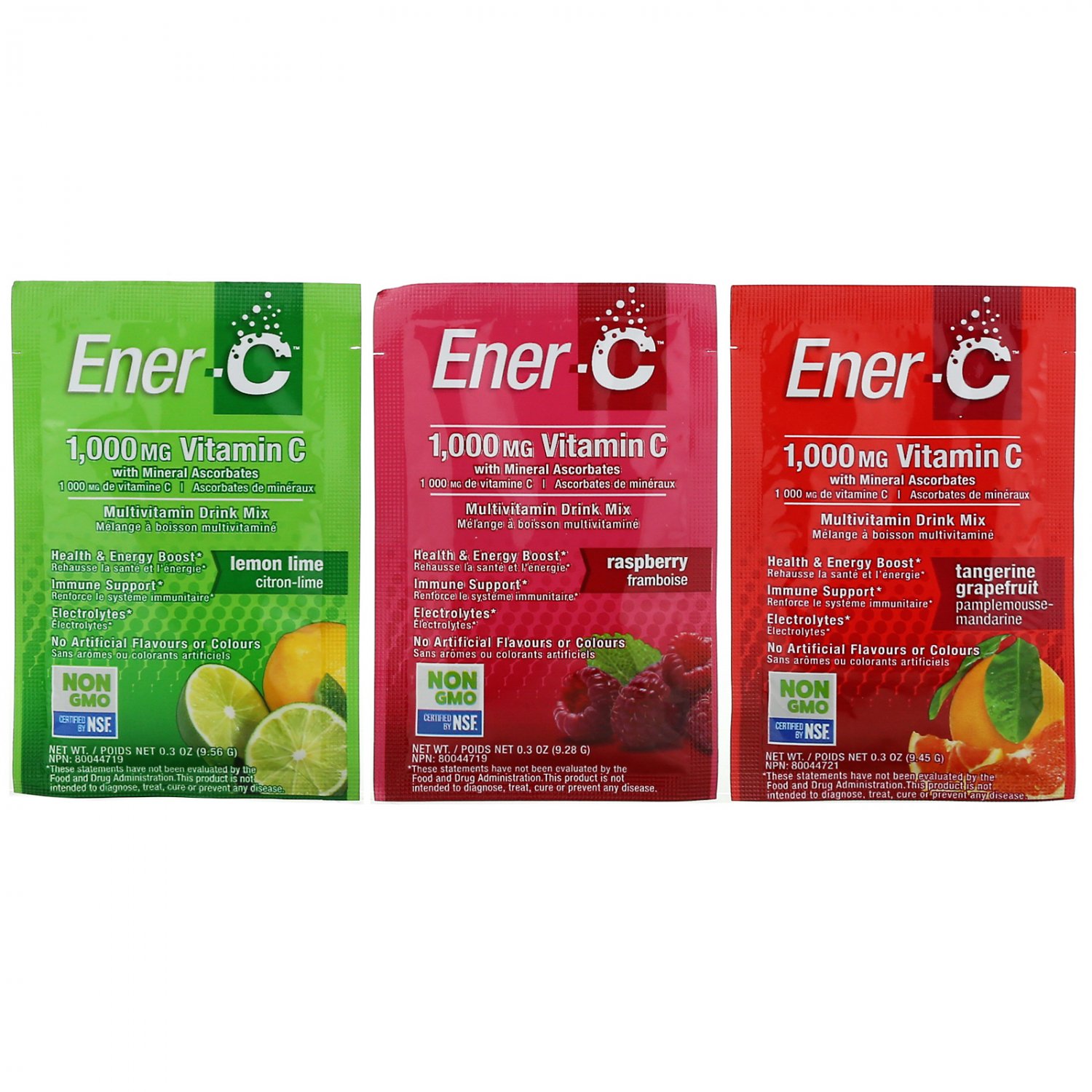 Ener-C 1000 mg Vitamin C Multivitamin Drink Mix Variety Pack - 30 Packets