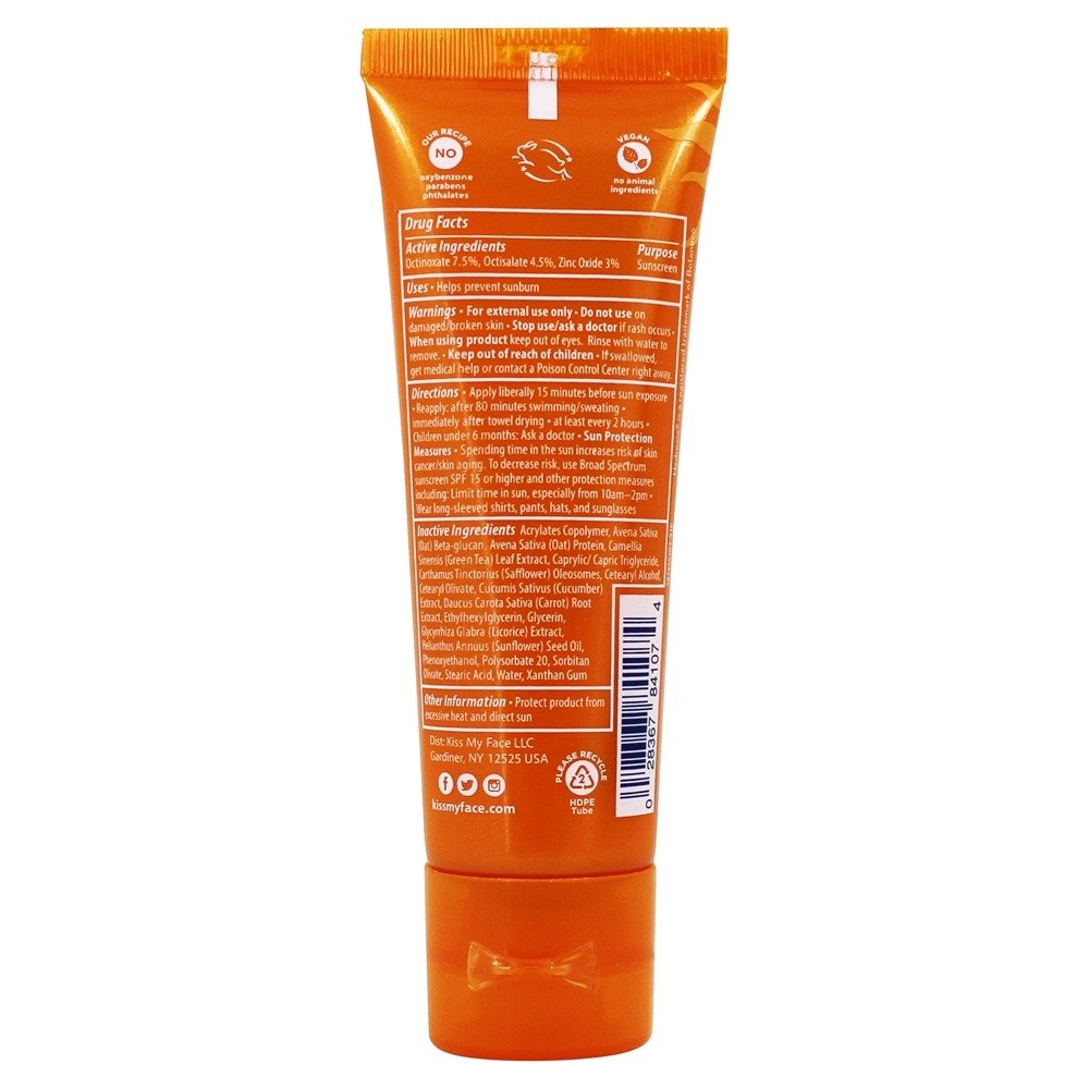 Kiss My Face Sensitive Side 3in1 Sunscreen SPF 30, 22 ml (0.75 fl oz)