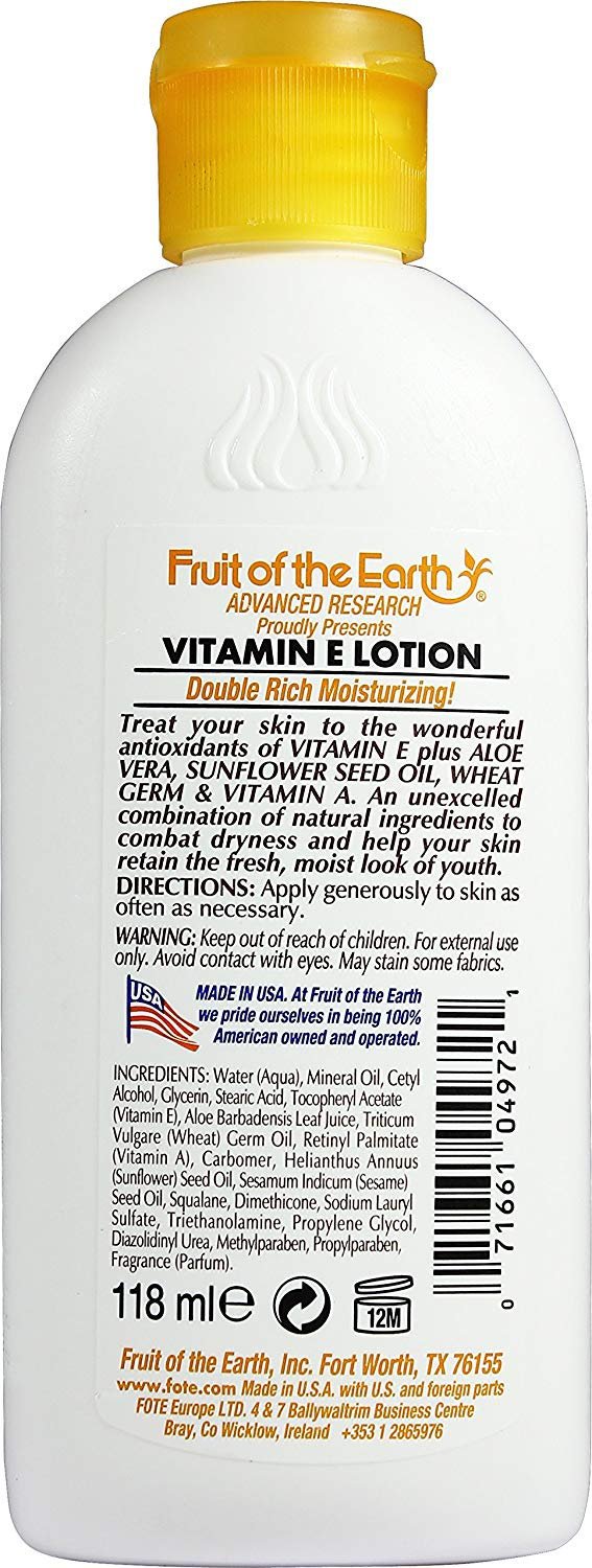 Fruit of the Earth Gentle Healing Vitamin E Skin Care Lotion, 118 ml