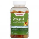 Walgreens Omega-3 Gummies, Assorted Fruit, 120 ct *EXP 12/2021*