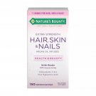 Nature's Bounty Extra Strength Hair, Skin & Nails Argan Oil Infused Softgels with Biotin, 150 ct