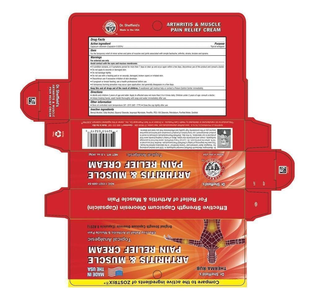 Dr. Sheffield's ThermaRub Arthritis & Muscle Pain Relief Cream, 1.5 oz