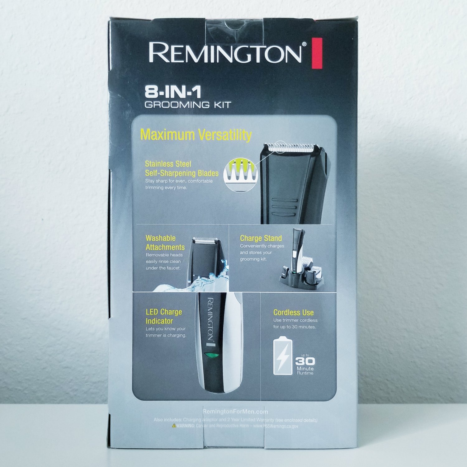 Remington 8in1 Grooming Kit PG350, Full Detail Beard & Goatee Trimmer Set