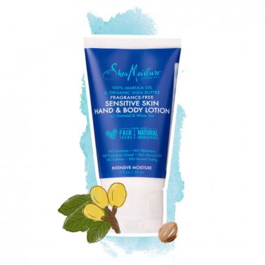 Shea Moisture Fragrance Free Sensitive Skin Hand & Body Lotion, 2 fl oz (59 ml)