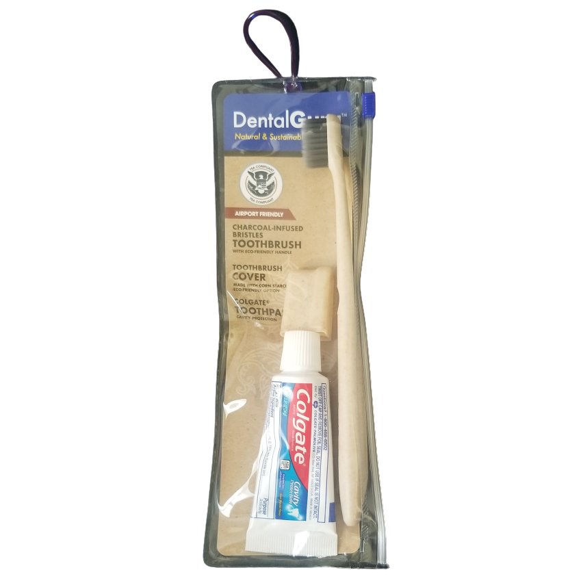 DentaGuru Charcoal Infused Toothbrush + Travel Toothpaste