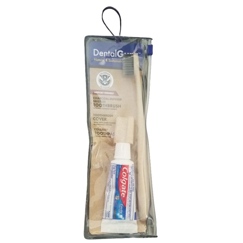 DentaGuru Charcoal Infused Toothbrush + Travel Toothpaste