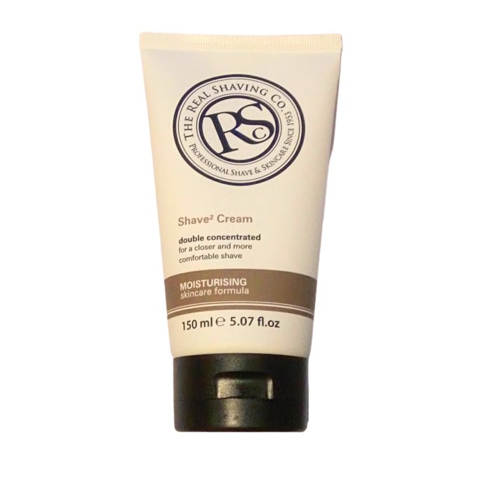 The Real Shaving Co. Shave² Cream, 150 ml / 5.07 fl oz, Double Concentrated, Moisturizing Skincare