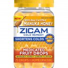 Zicam Cold Remedy Medicated Fruit Drops, Manuka Honey Lemon, 25 ct