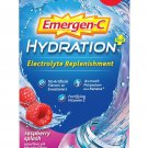 Emergen-C Hydration Plus Electrolyte Drink Mix, Raspberry Splash, 18 ct